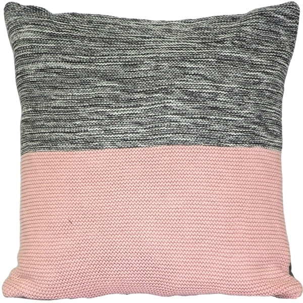 Pillow Decor - Hygge Espen Pale Pink Knit Pillow Image 1