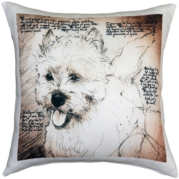 Pillow Decor - Cairn Terrier 17x17 Dog Pillow Image 1