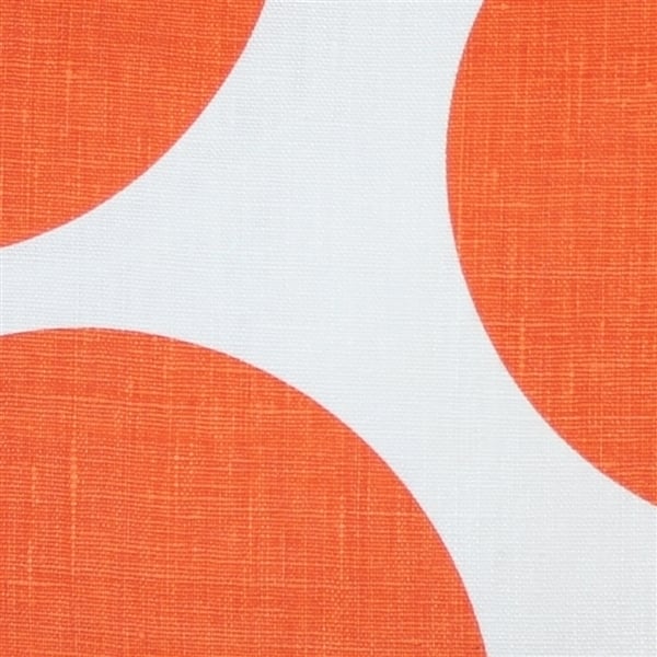 Pillow Decor Tuscany Linen Orange Circles Throw Pillow 22x22 Polka Dot Accent Image 2