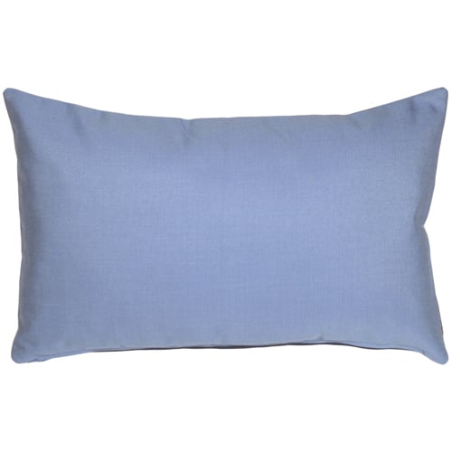 Sunbrella Outdoor Pillow Air Blue 12x19 Rectangular 100% Acrylic Fabric Image 1