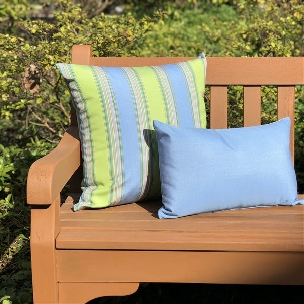 Sunbrella Outdoor Pillow Air Blue 12x19 Rectangular 100% Acrylic Fabric Image 3