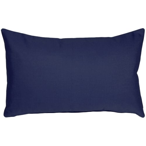 Sunbrella 12x19 Navy Blue Outdoor Pillow 100% Acrylic Waterproof Cushion Image 1