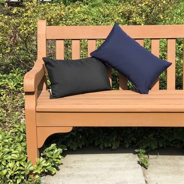 Sunbrella 12x19 Navy Blue Outdoor Pillow 100% Acrylic Waterproof Cushion Image 3