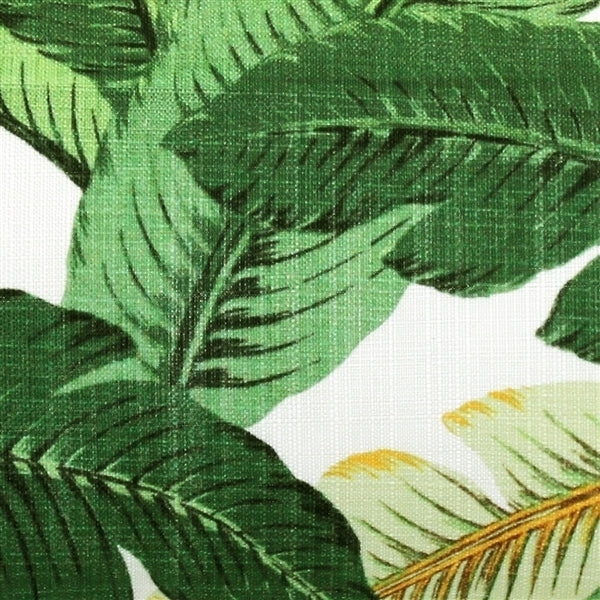 Pillow Decor Bahama Leaf Throw Pillow 12x19 Tropical Green Polyester Lumbar Image 2