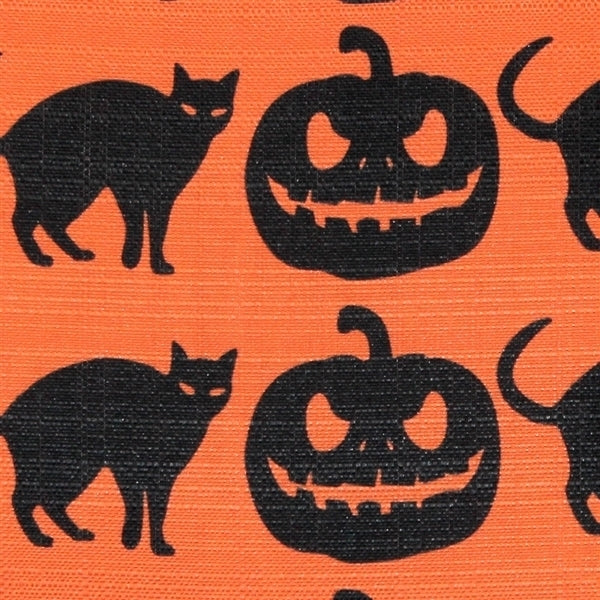 Pillow Decor Halloween Throw Pillow 17x17 Orange Black Cats Pumpkins Polyester Image 3