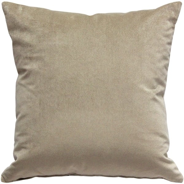 Pillow Decor Santa Maria Dawn Throw Pillow 21x21 Silver Sandstone Velvet Back Image 3