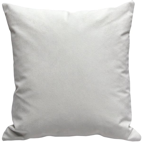 Pillow Decor Santa Maria Night Throw Pillow 21x21 Silver Gray Velvet Backing Image 3