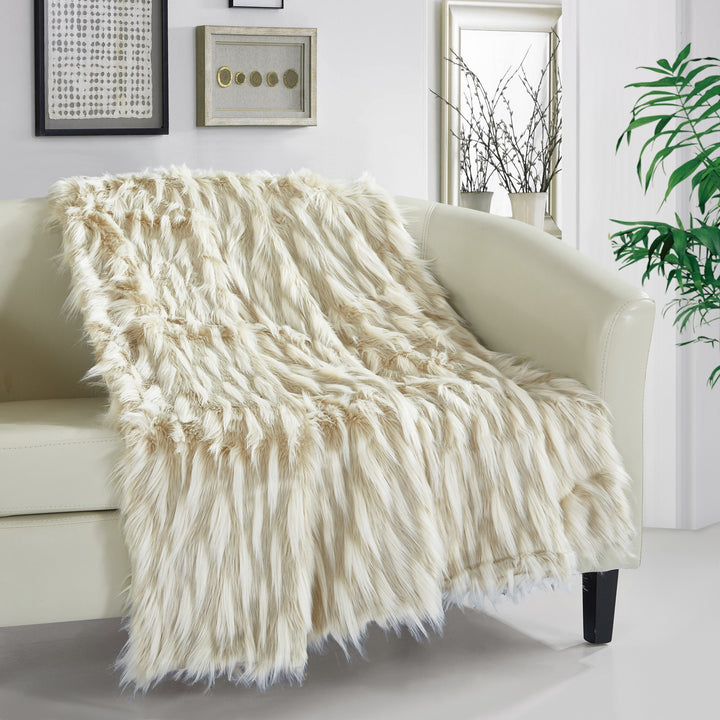 Levida Throw Blanket Super Soft Ultra Plush Micromink Backing Decorative Two-Tone Design Image 3
