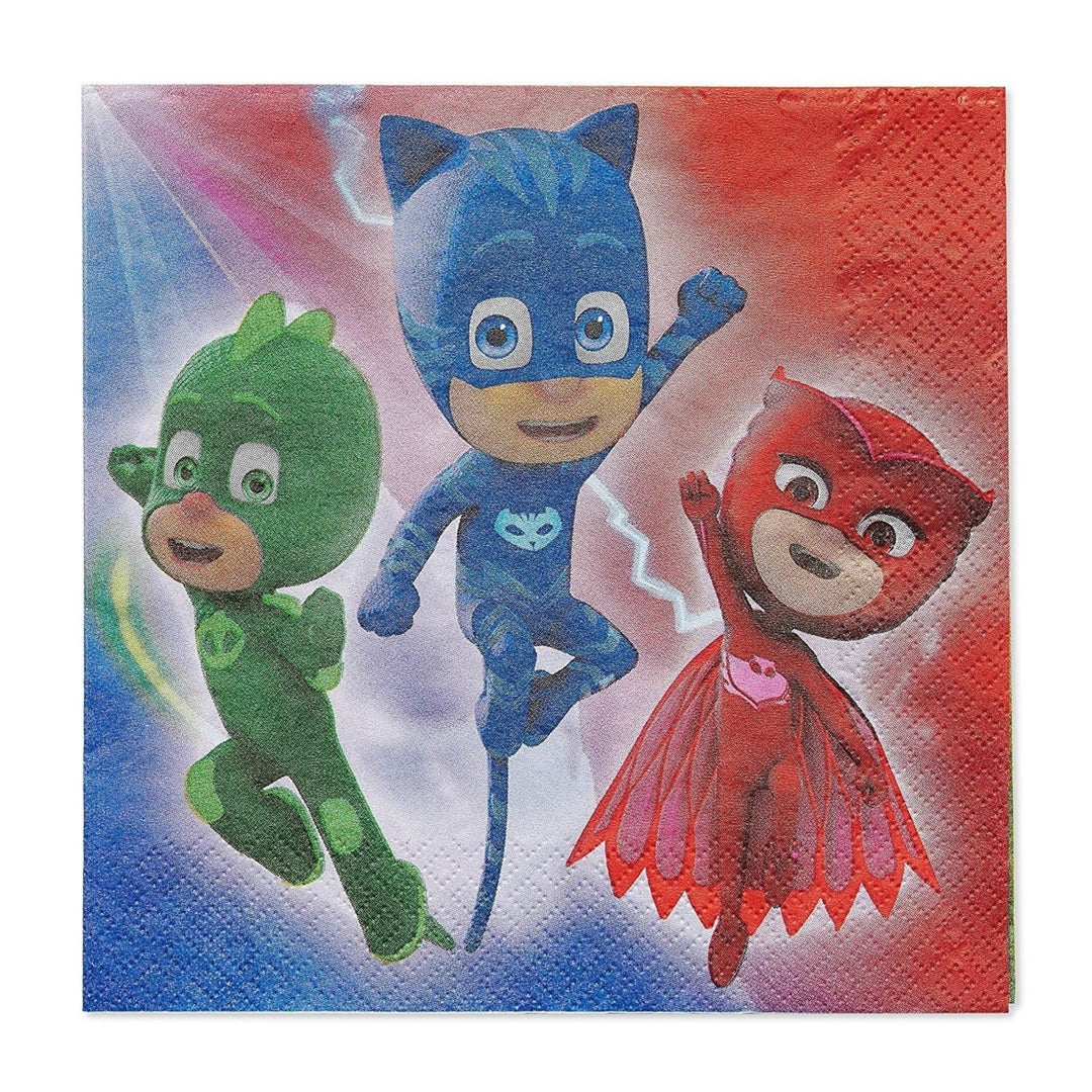 PJ Masks Lunch Napkins 16-Piece Kids Party Decorations DesignWare Amscan Image 1