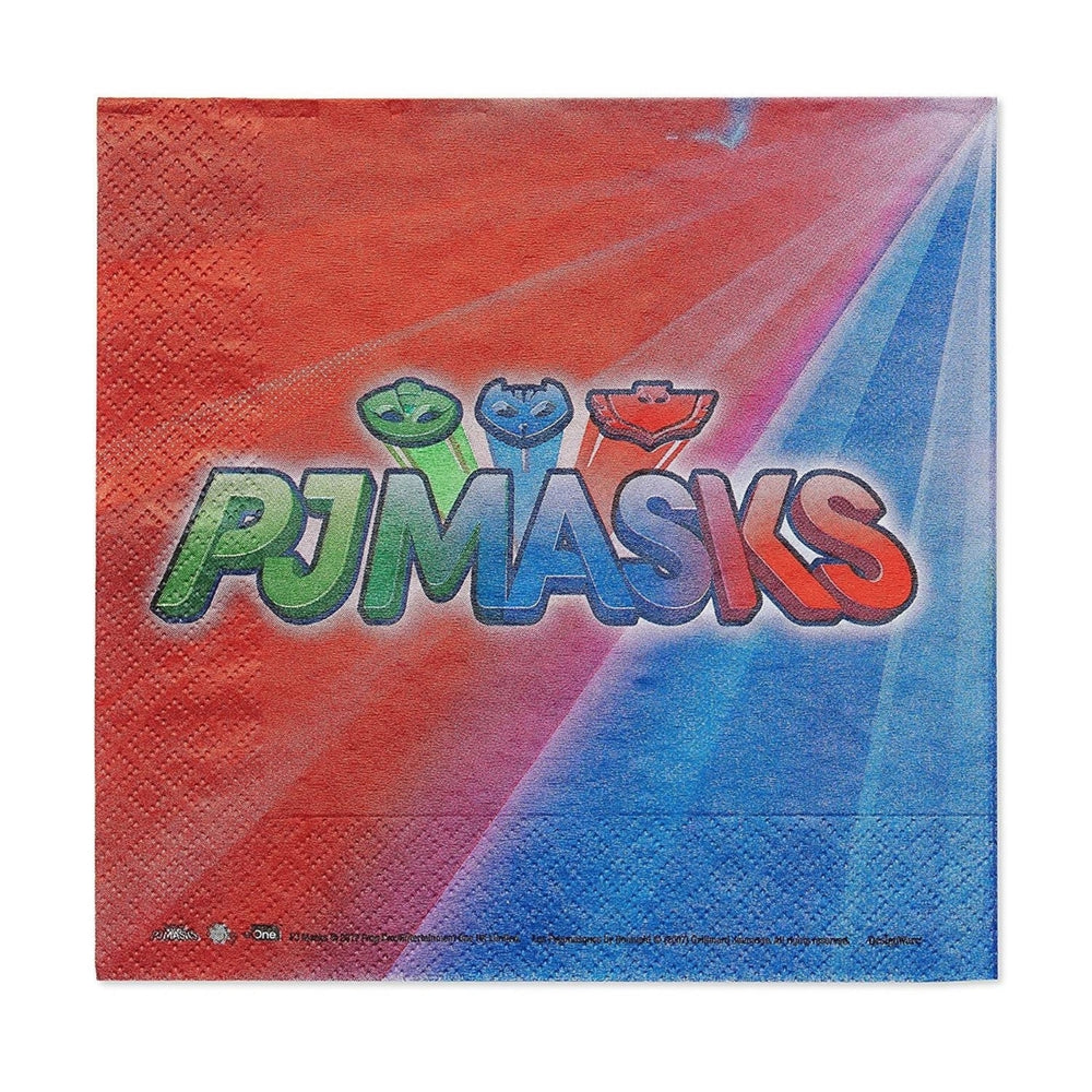 PJ Masks Lunch Napkins 16-Piece Kids Party Decorations DesignWare Amscan Image 2