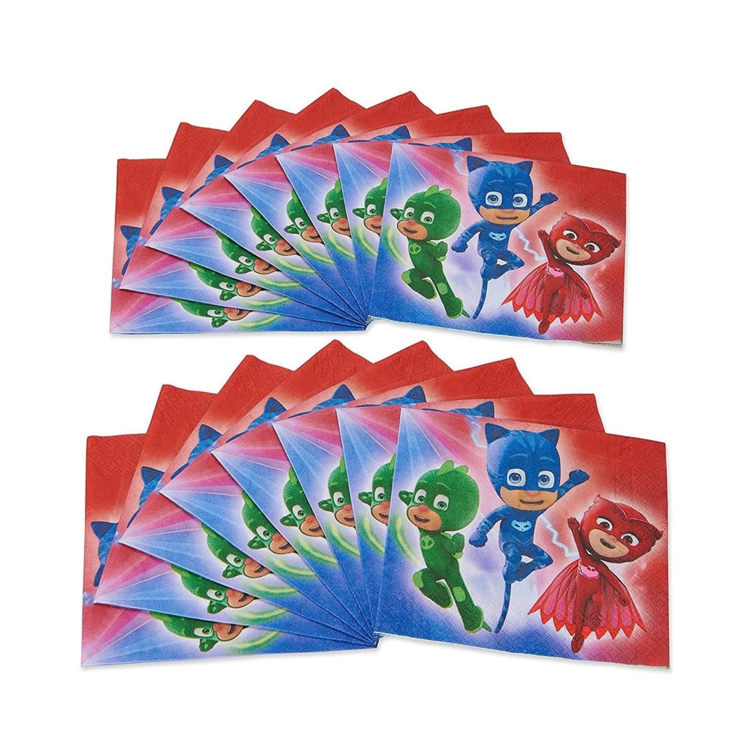 PJ Masks Lunch Napkins 16-Piece Kids Party Decorations DesignWare Amscan Image 3