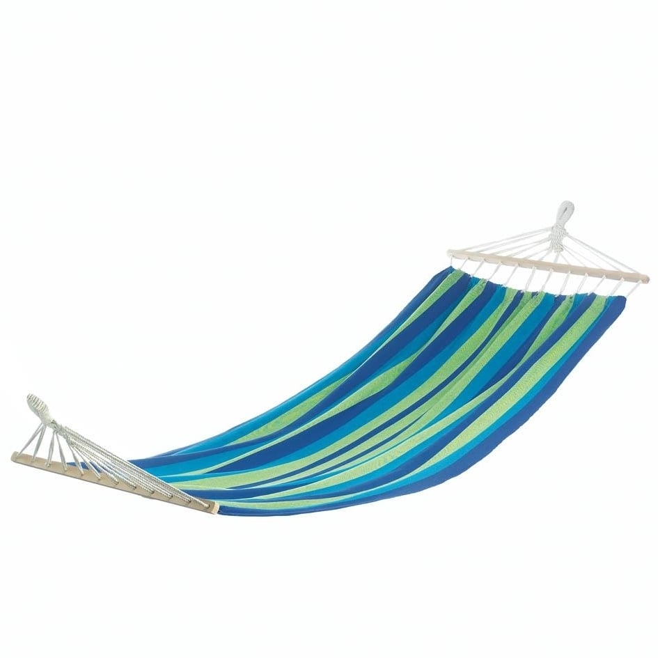 BAHAMA BLUE STRIPE SINGLE HAMMOCK Image 1