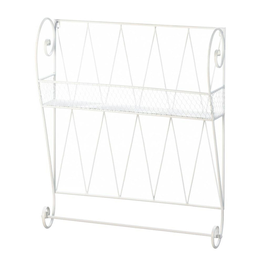 WHITE WIRE WALL SHELF Image 1