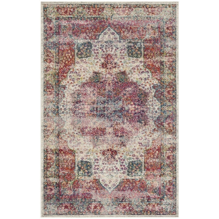 SAFAVIEH Merlot Collection MER121A Cream / Multi Rug Image 4