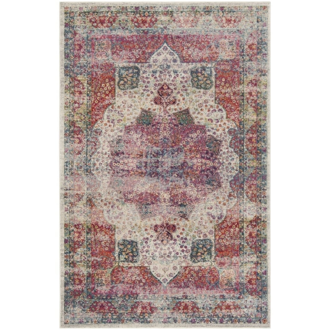 SAFAVIEH Merlot Collection MER121A Cream / Multi Rug Image 6