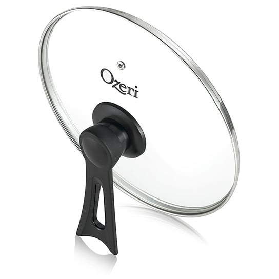 Ozeri Free-Standing Tempered Glass Pan Lid Oven Safe Space Saving Design Image 2