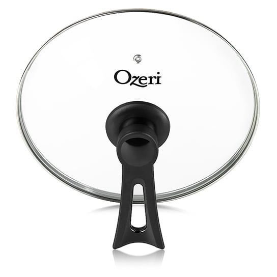 Ozeri Free-Standing Tempered Glass Pan Lid Oven Safe Space Saving Design Image 7