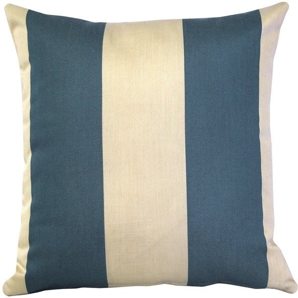 Pillow Decor Bistro Marine Blue Outdoor Pillow 17x17 UV Resistant Acrylic Image 1