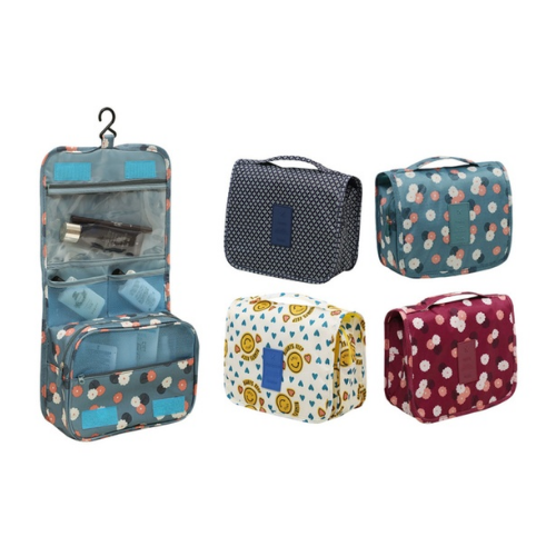 Waterproof Travel Cosmetic Storage Toiletry Bag With Hanging Hook Image 9