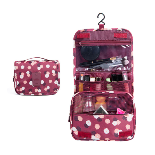 Waterproof Travel Cosmetic Storage Toiletry Bag With Hanging Hook Image 6