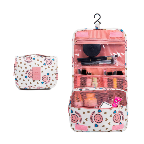 Waterproof Travel Cosmetic Storage Toiletry Bag With Hanging Hook Image 5