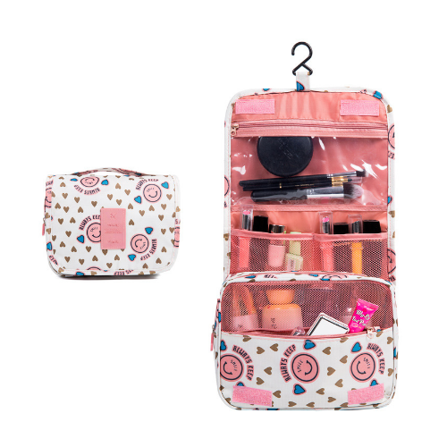 Waterproof Travel Cosmetic Storage Toiletry Bag With Hanging Hook Image 1