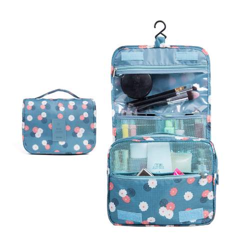 Waterproof Travel Cosmetic Storage Toiletry Bag With Hanging Hook Image 1