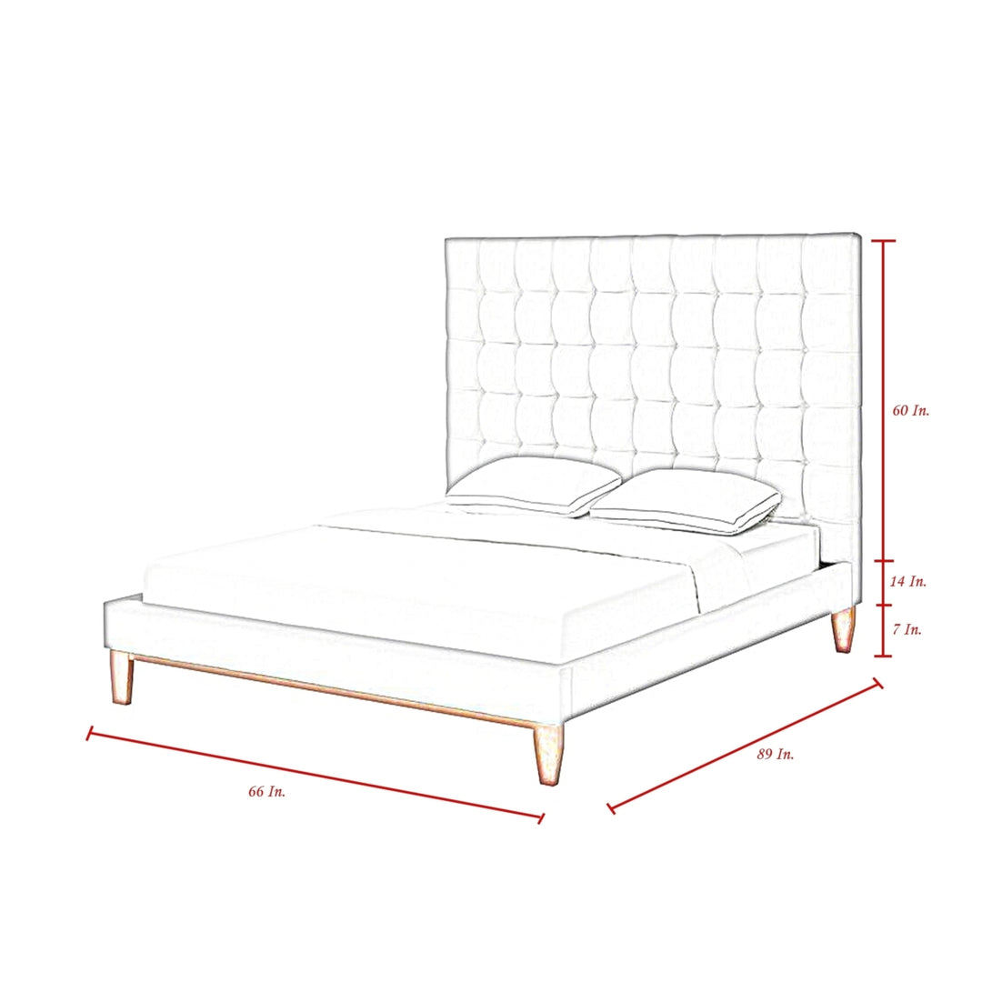 Fabrizio Linen Tufted Platform Bedframe-King- Queen- Full Twin-Upholstered-Modern and Contemporary-Inspired Home Image 7