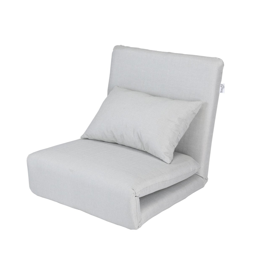 Inspired Home Linen Flip Chair 5-Position Adjustable Convertible Sleeper Sofa Image 8