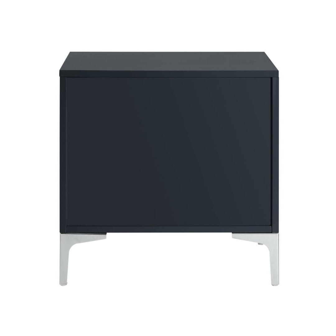 Inspired Home Gabi Nightstand 3 Drawers Lacquer Finish Modern Side Table MDF Image 8