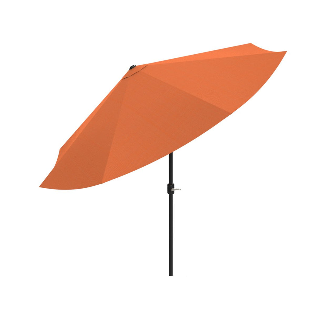 Patio Umbrella with Auto Tilt- Easy Crank Outdoor Table Umbrella Shade 10 Ft Terracotta Image 4