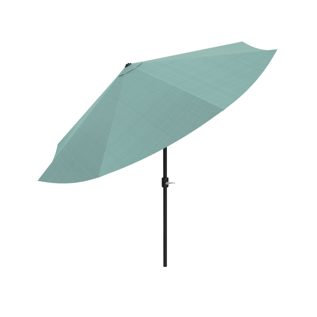 Pure Garden 10ft Patio Umbrella Dusty Green Auto Tilt Easy Crank Outdoor Shade Image 4