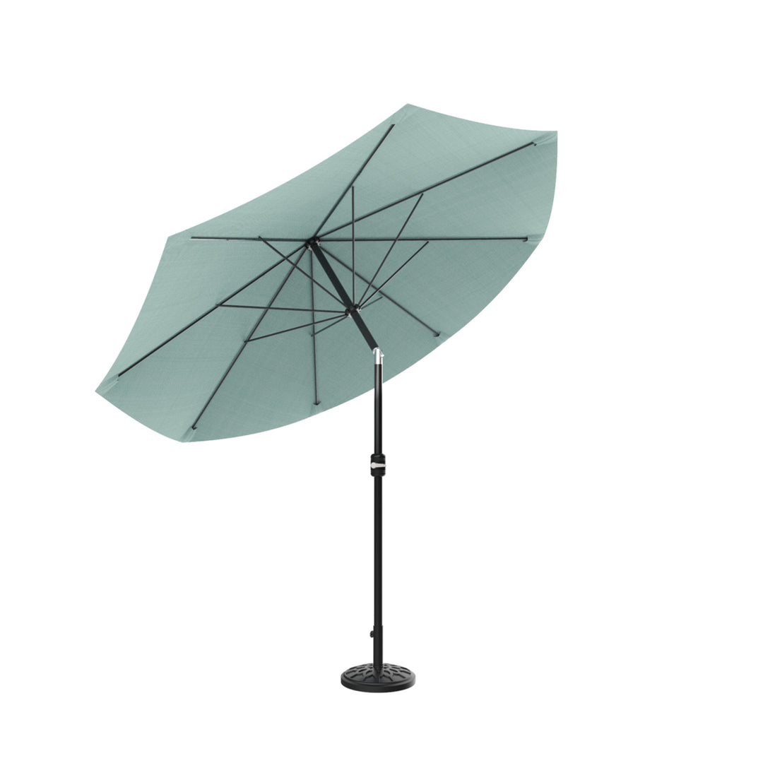 Pure Garden 10ft Patio Umbrella Dusty Green Auto Tilt Easy Crank Outdoor Shade Image 5