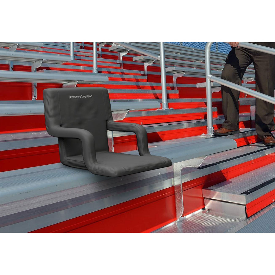 Stadium Bleacher Cushion Chair with Back Support Lightweight Portable 6 Positions Image 1