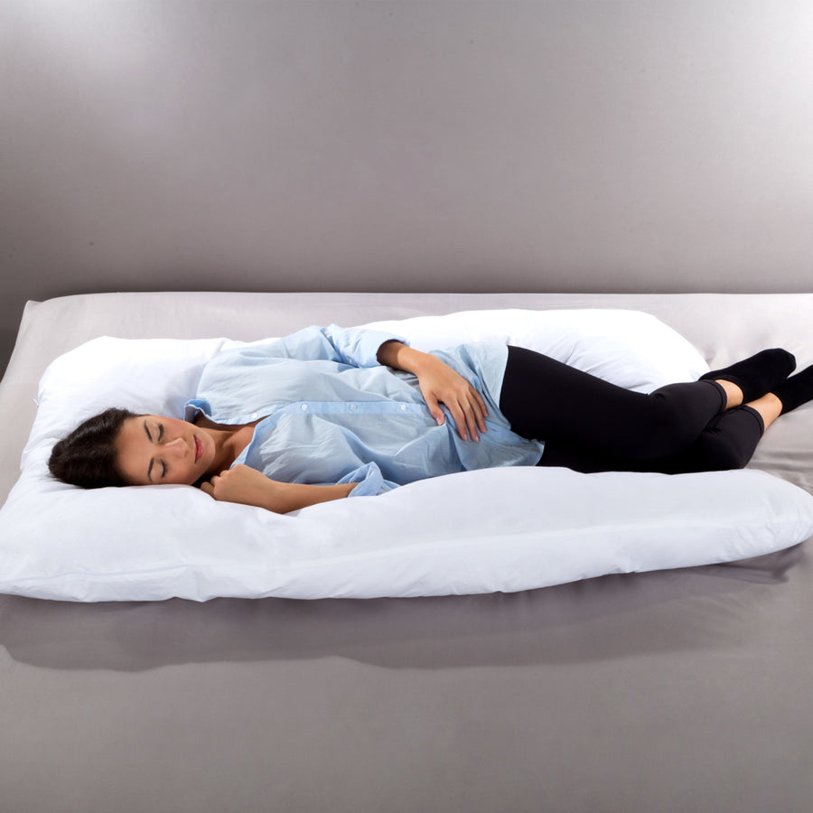 Full Body Pillow- 7 in 1 Pillow with Removeable Cover, Comfortable U-Shape for Support Image 1