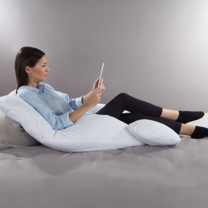 Full Body Pillow- 7 in 1 Jumbo Pillow with Removable Washable Cover, Comfortable U-Shape Pregnancy Pillow Image 5