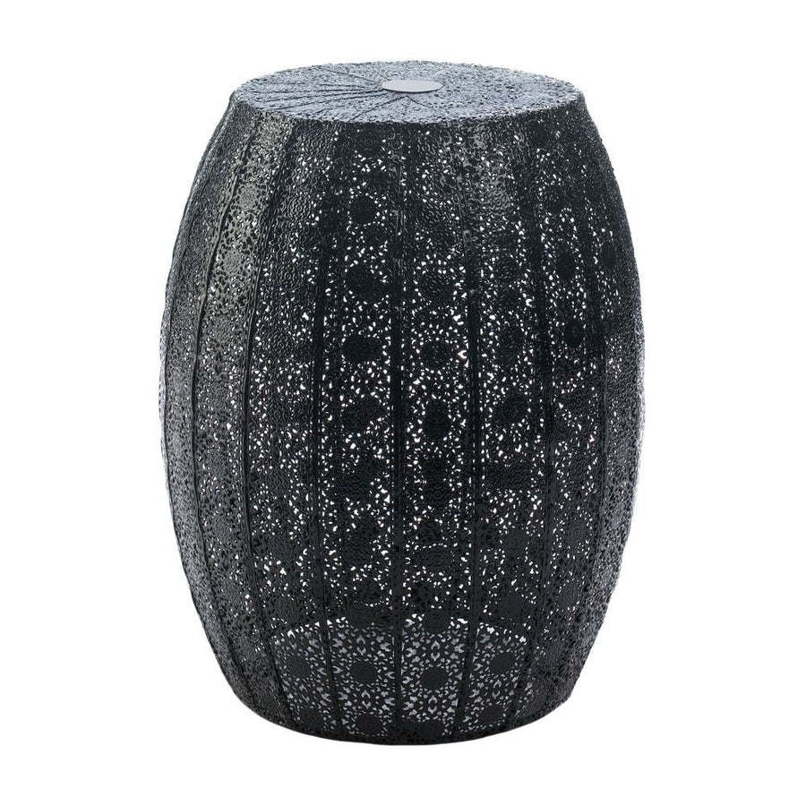 BLACK MOROCCAN LACE STOOL Image 1