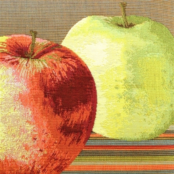 Pillow Decor - Fresh Apples on Brown Rectangular Throw Pillow Image 2