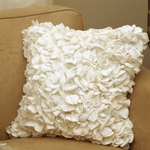 Pillow Decor - Summer Blossom White 18x18 Throw Pillow Image 3