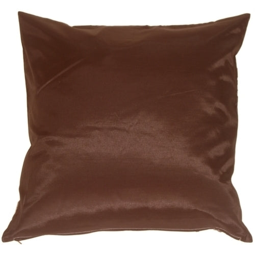 Pillow Decor - Brown with White Bold Fern Throw Pillow Image 3