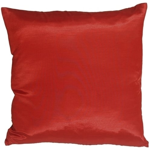 Pillow Decor Bohemian Damask Throw Pillow Red White Ocher 18x18 Polyester Image 3