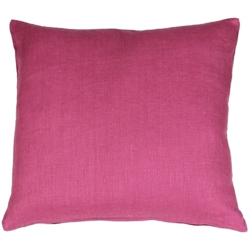 Pillow Decor Tuscany Linen Throw Pillow Orchid Pink 20x20 100% Linen Accent Image 1