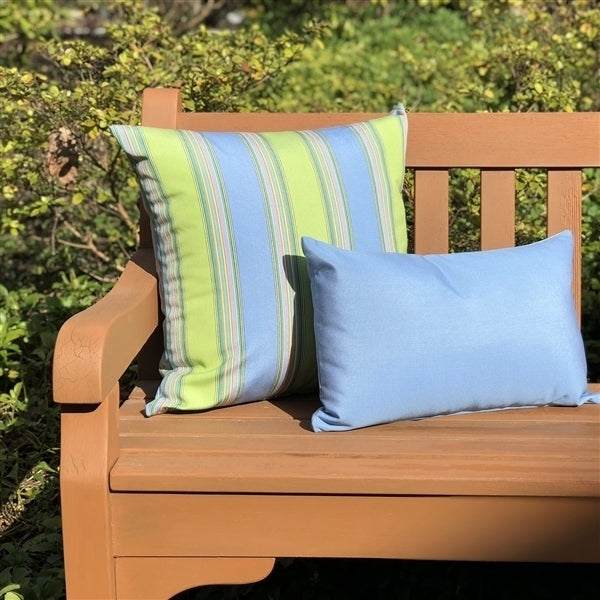 Pillow Decor - Sunbrella Bravada Limelite 20x20 Outdoor Pillow Image 3