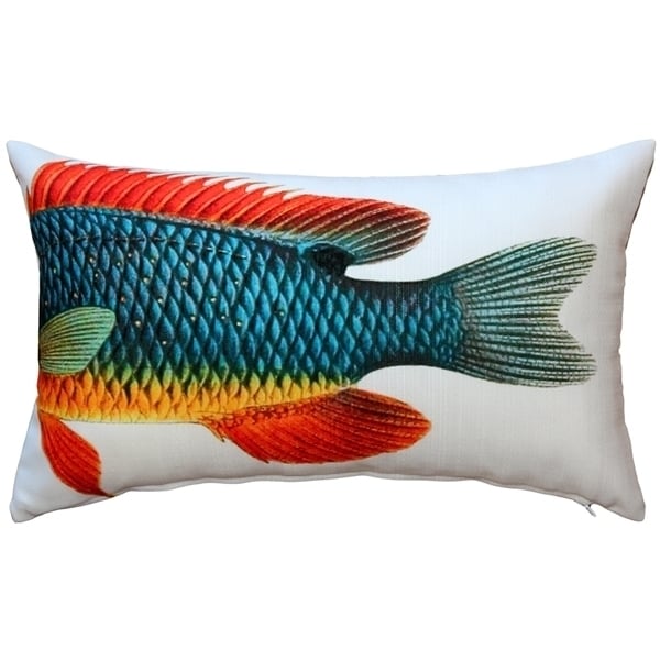 Pillow Decor Guppy Fish Pillow 12x19 Indoor Outdoor Polyester Double Sided Image 2