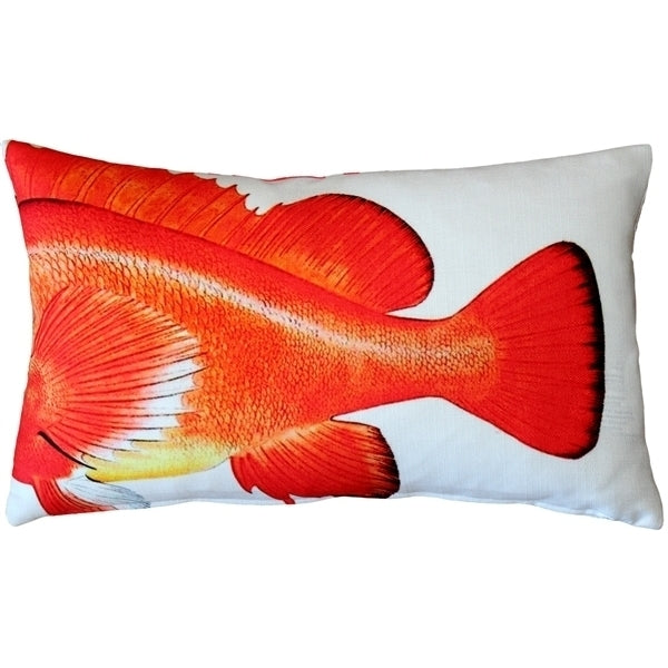 Pillow Decor Rockfish Decorative Pillow 12x19 Double Sided Polyester Indoor Outdoor Image 2