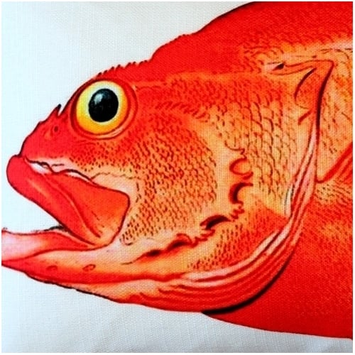 Pillow Decor Rockfish Decorative Pillow 12x19 Double Sided Polyester Indoor Outdoor Image 3