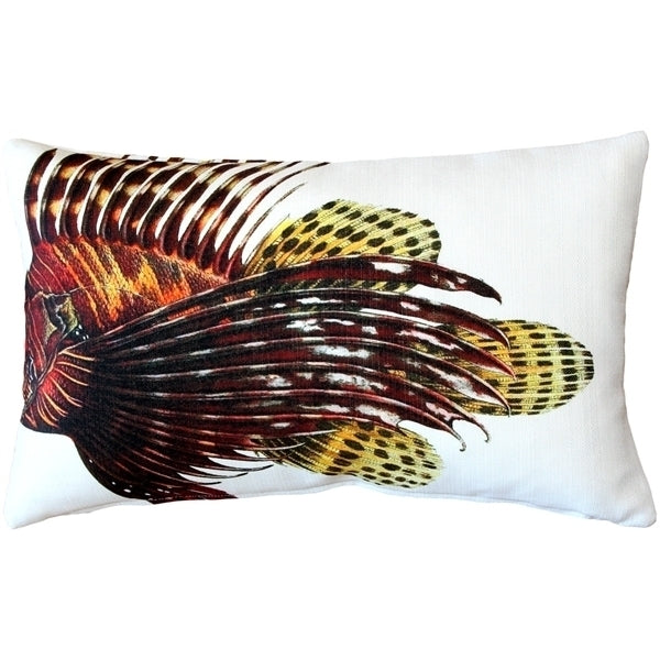 Pillow Decor Lionfish Pillow 12x19 Indoor Outdoor Polyester Decorative Cushion Image 2