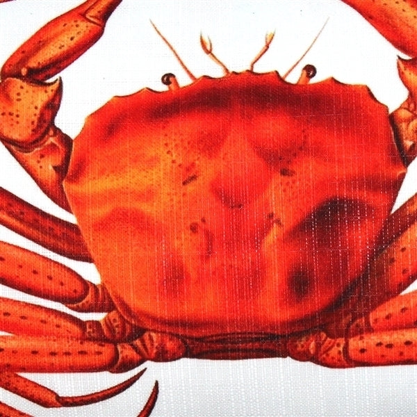 Pillow Decor Crab Throw Pillow 12x19 Orange Nautical Seaside Decor Polyester Image 2