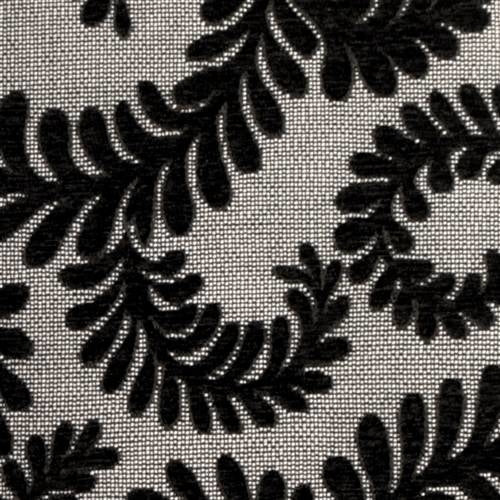 Pillow Decor - Brackendale Ferns Black Rectangular Throw Pillow Image 2