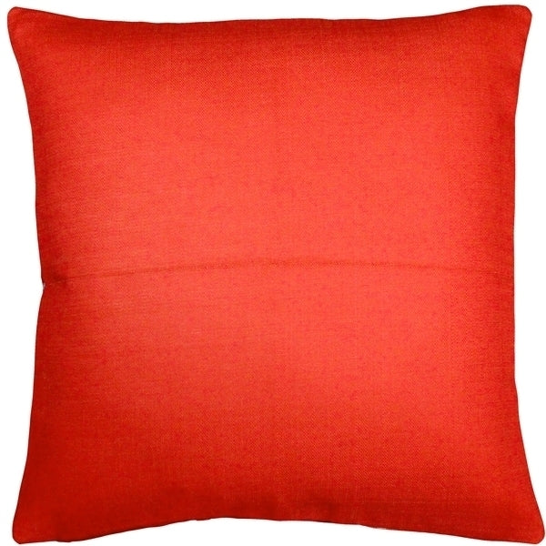 Pillow Decor - Ocean Reef Coral on Red Throw Pillow 20x20 Image 3